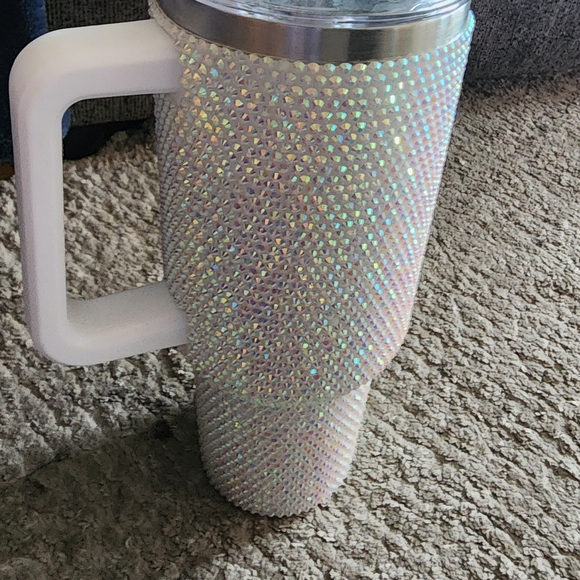 Sparkling Rhinestone Travel Mug with Handle - Picture 7 of 7